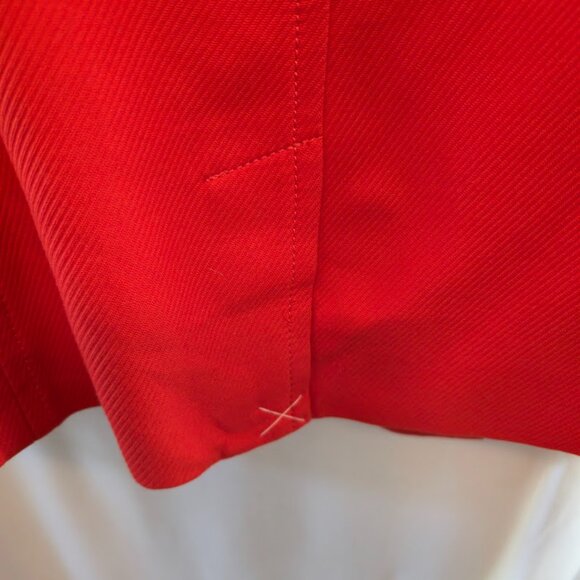 TALBOTS BLAZER JACKET WOMENS SIZE 12 RED ORANGE 100% COTTON NWOT SINGLE BREAST - Picture 7 of 11